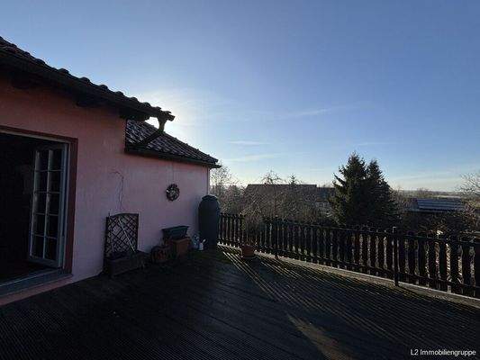 Blick von der Dachterrasse