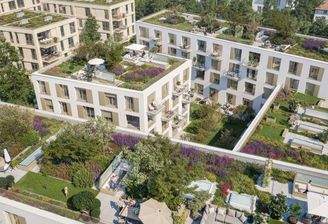 Blick auf die Dachgärten