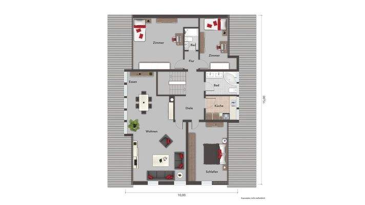 Grundriss OG Wohnung 1