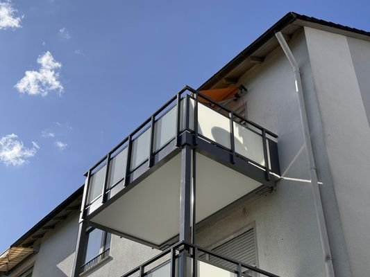 Balkon der Wohnung vom Garten 