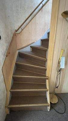 Treppe zum Dachgeschoss