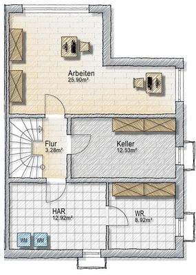 Haus 2 Untergeschoss