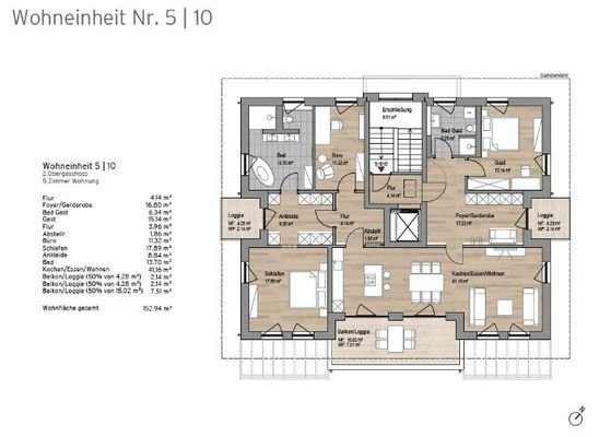 Penthouse-Wohnung 5-10