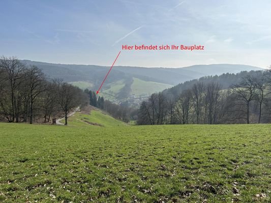 Blick über die Umgebung