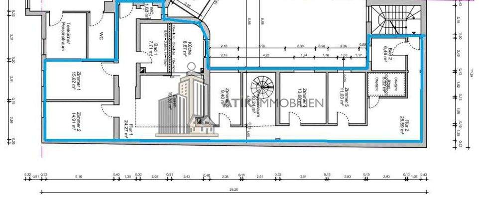 Grundriss Dachterrasse