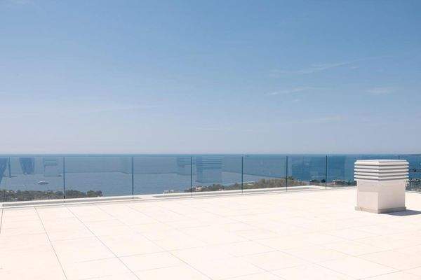 Meerblick von der Dachterrasse