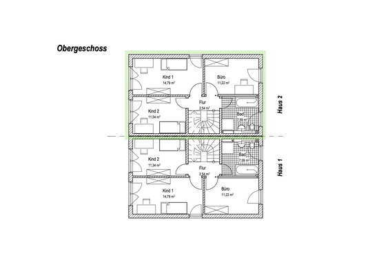 OG Grundrisse DHH_Haus 2