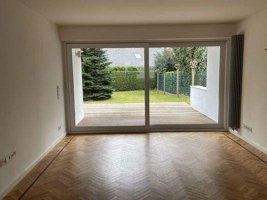 Wohnzimmer Ausblick Garten