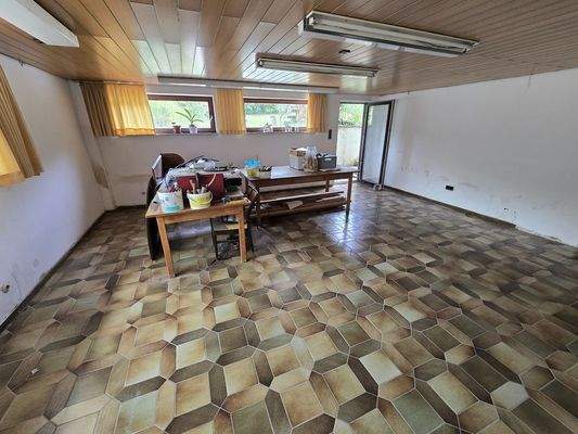 Hobbyraum mit Fußbodenheizung