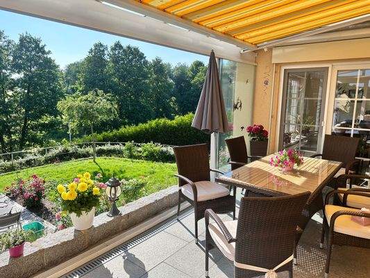 Blick aus dem Wintergarten 