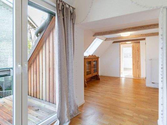 Blick zum Schlafzimmer