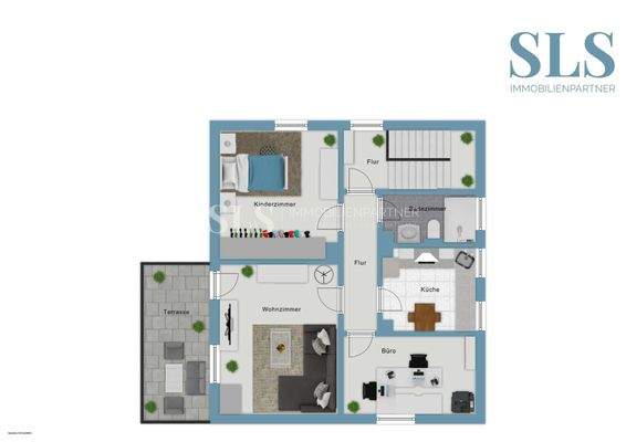 Grundriss-Skizze 1. Obergeschoss