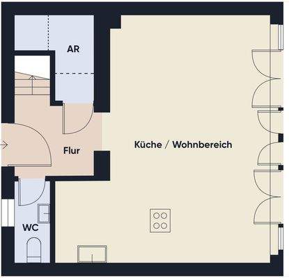 Grundrissplan ohne Maßstab EG