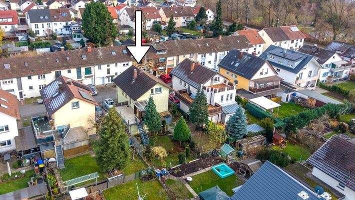 Luftaufnahme Gartenseite