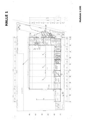 Grundriss Halle 1