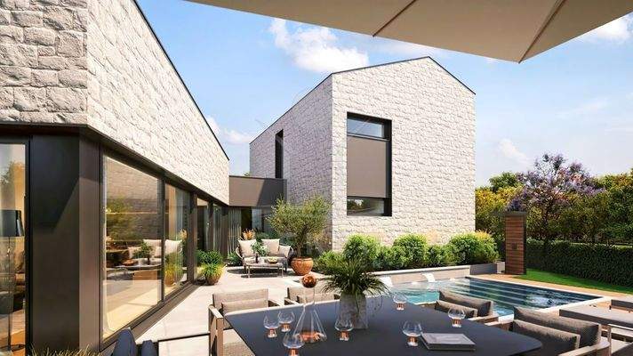 Traumhafte Terrasse mit Skimmer-Pool