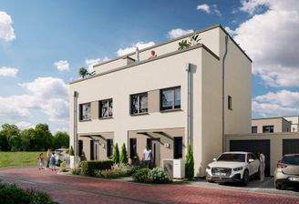 Energieeffiziente Häuser in einem familienfreundli