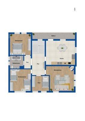 Grundriss Obergeschoss