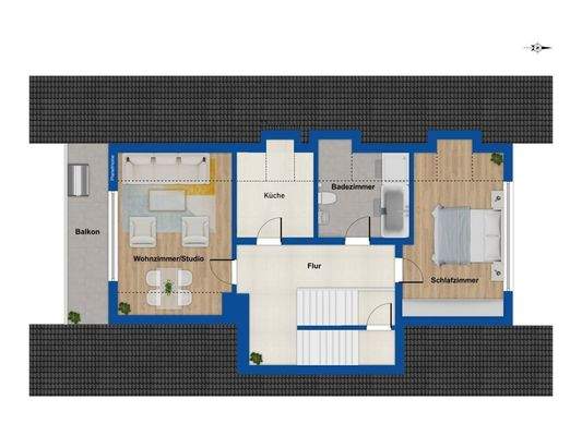 Grundriss Dachgeschoss