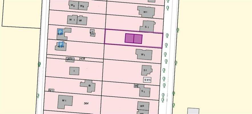 Bebaubar mit einem Doppelhaus