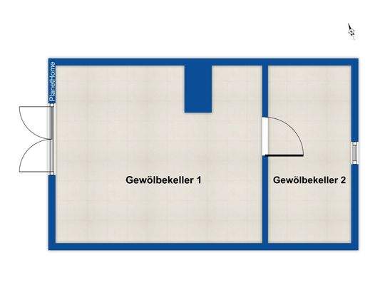 Grundriss Gewölbekeller 6a