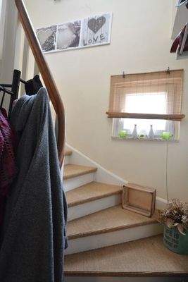 Treppe in das Obergeschoss