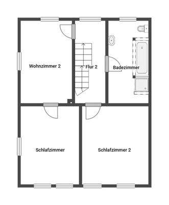Grundriss Skizze 1. OG