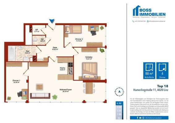 Grundriss_Hamerlingstraße 11_Top 18