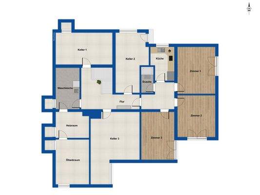 Grundriss Untergeschoss