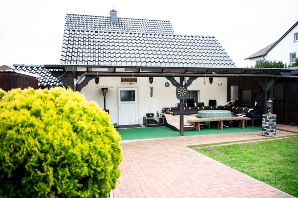 Außenbereich Sauna