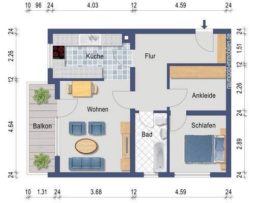 2D Grundriss Bühlstraße 14