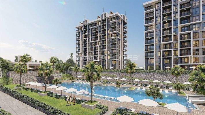 Apartments in a Complex with Rich Social Amenities in Alanya