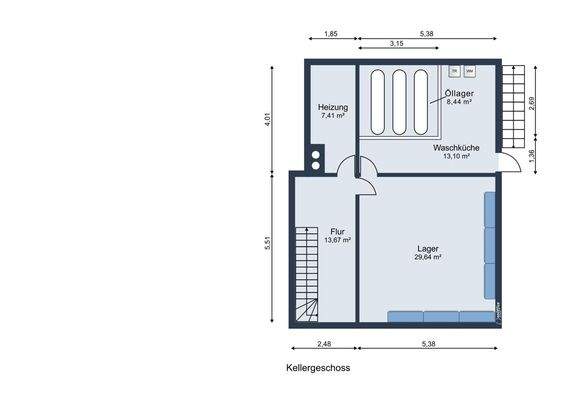 Grundriss Keller