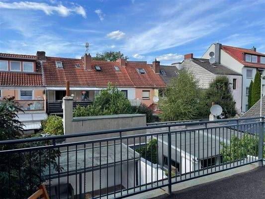 Blick von der Balkonterrasse