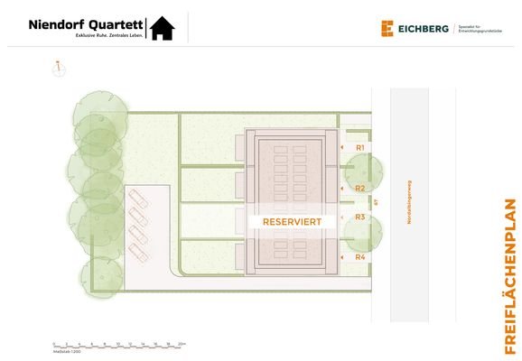 Freiflachenplan Quartett reserviert