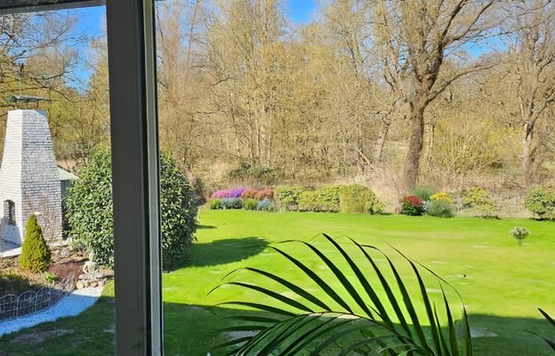 Blick aus dem WZ in den Garten