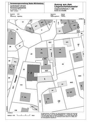 Lageplan Kappelgaß 16-2, 79585 Steinen OT Hägelberg, Flurstücknummer 43 2