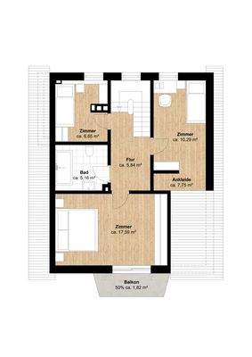 Grundriss Obergeschoss