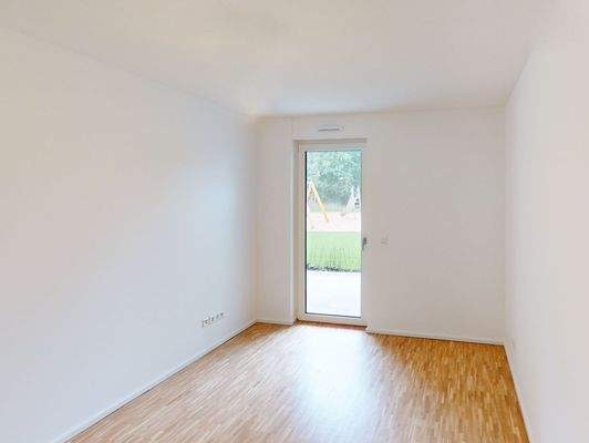 Helles Schlafzimmer, Ansicht 2