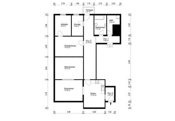S&P | Grundriss Erdgeschoss Einliegerwohnung