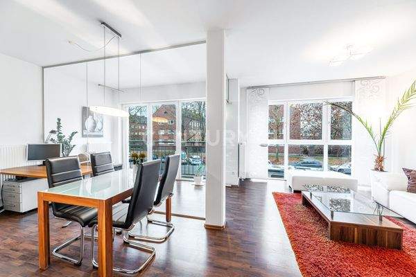 Blick zum Wohnbereich