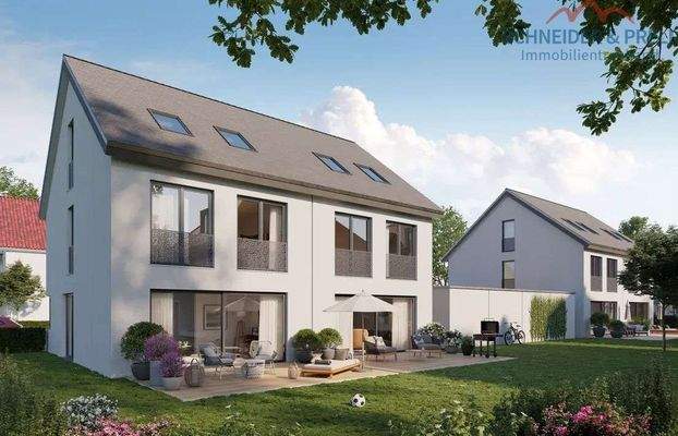 Beispiel Neubau Wand Massivhaus (Visualisierung)