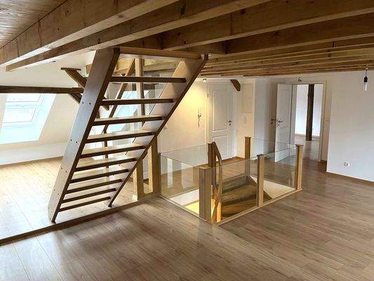 Wohn-Esszimmer Wohnung Dachgeschoss