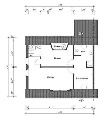 Grundriss Obergeschoss