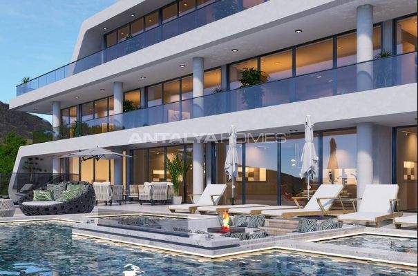 Detached Sea and Castle View House in Alanya Antalya