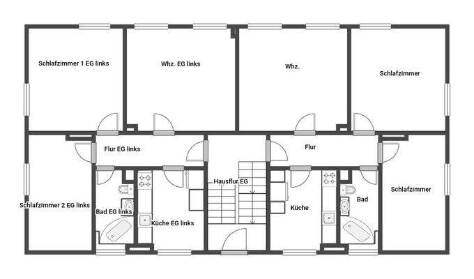 Grundriss Whg. im EG