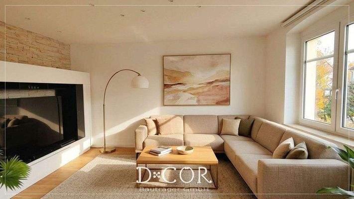 KI Wohnzimmer Einrichtungsvorschlag