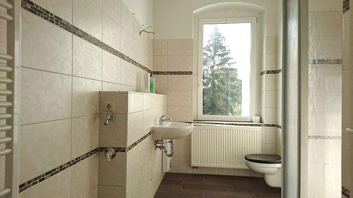 Blick ins Tageslichtbad