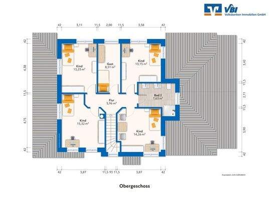 Grundriss Obergeschoss