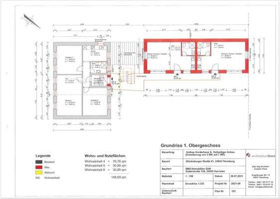 Grundrisse Altbau + Neubau